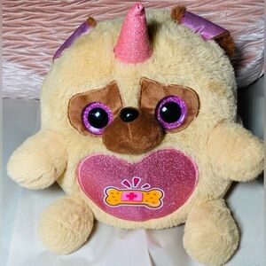 Zuru Rainbocorns Unicorn Pink Bandaids Heart Plush Toy 10" Rare Stuffed Animal